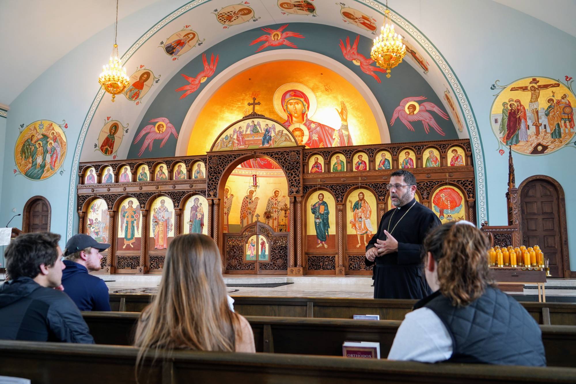 Site visit at St. Nick's orthodox church